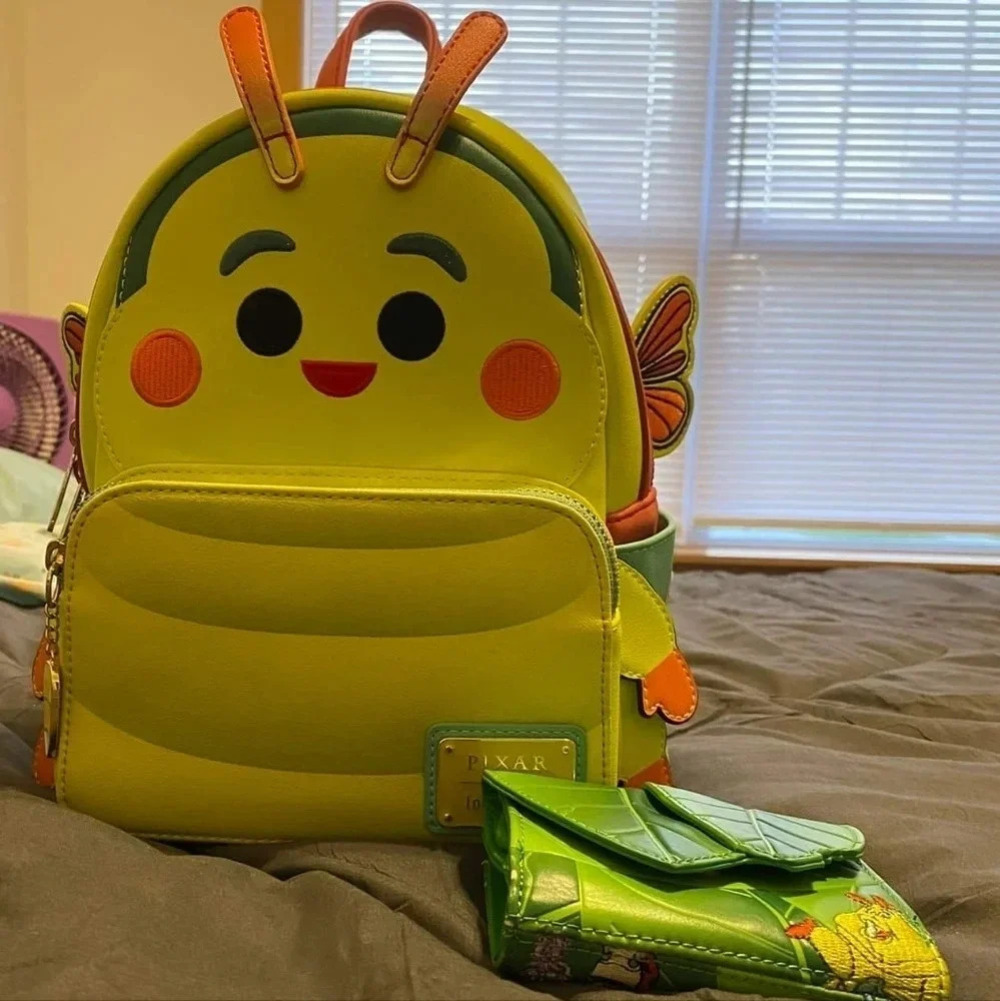 Heimlich Loungefly Backpack and leaf wallet